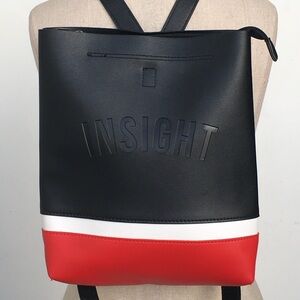 Insight Two-Tone Leather Backpack